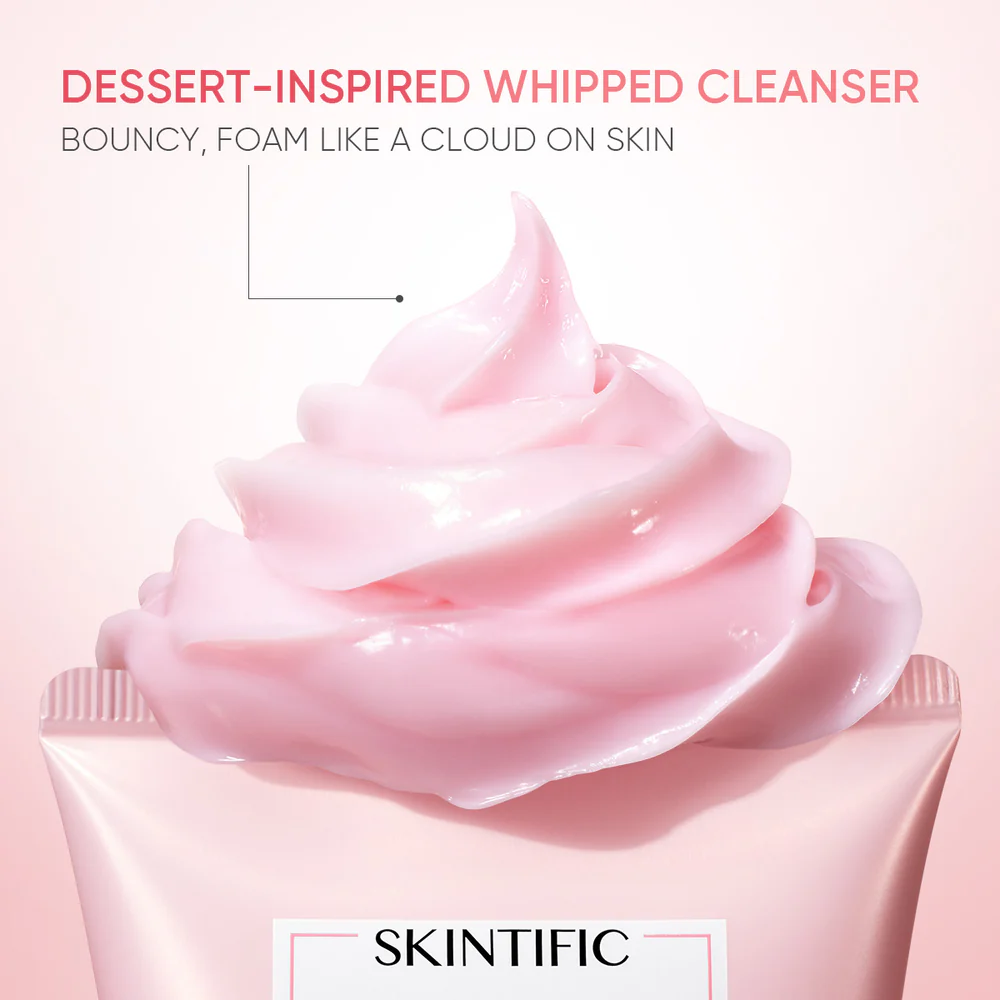 SKINTIFIC Damask Rose Brightening Whipped Cream Cleanser 120ml - Image 4