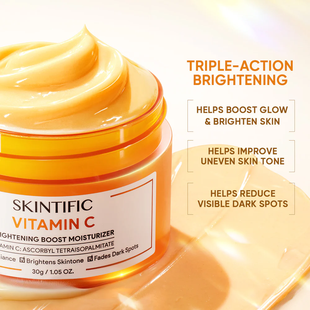 SKINTIFIC Vitamin C Brightening Boost Moisturizer 30g - Image 5