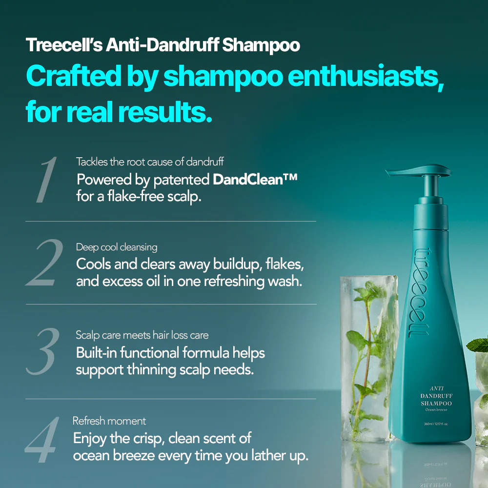 TREECELL Anti-Dandruff Shampoo Ocean Breeze 360ml - Image 7