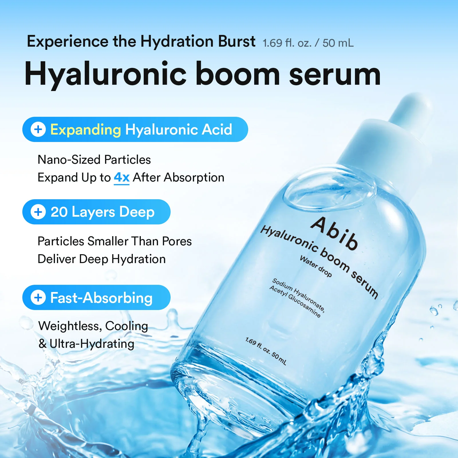 ABIB Hyaluronic Boom Serum Water Drop 50ml - Image 2