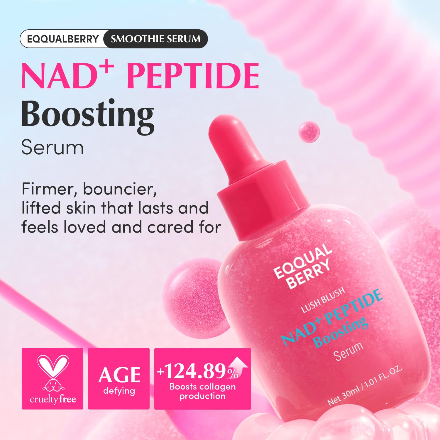 EQQUALBERRY NAD+ Peptide Boosting Serum 30ml - Image 2