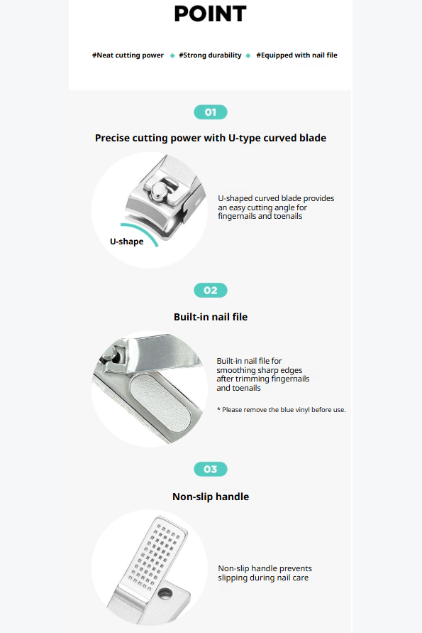 FILLIMILLI Stainless Steel Nail Clippers - Image 3