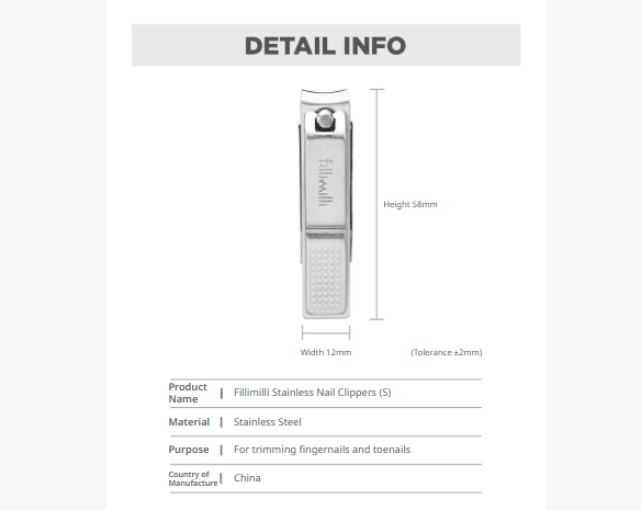 FILLIMILLI Stainless Steel Nail Clippers - Image 4