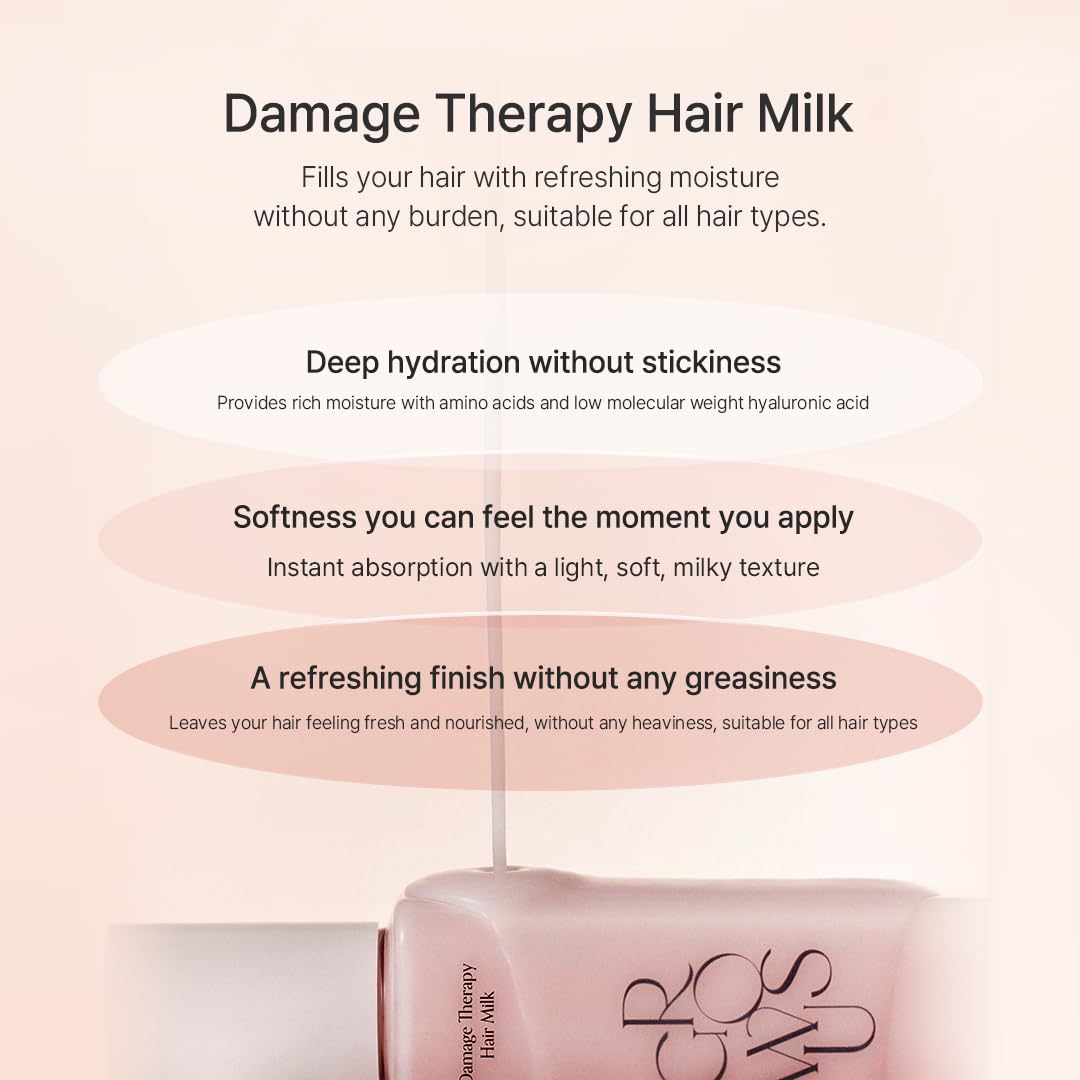 GROWUS Damage Therapy Hair Milk 160ml - Image 4