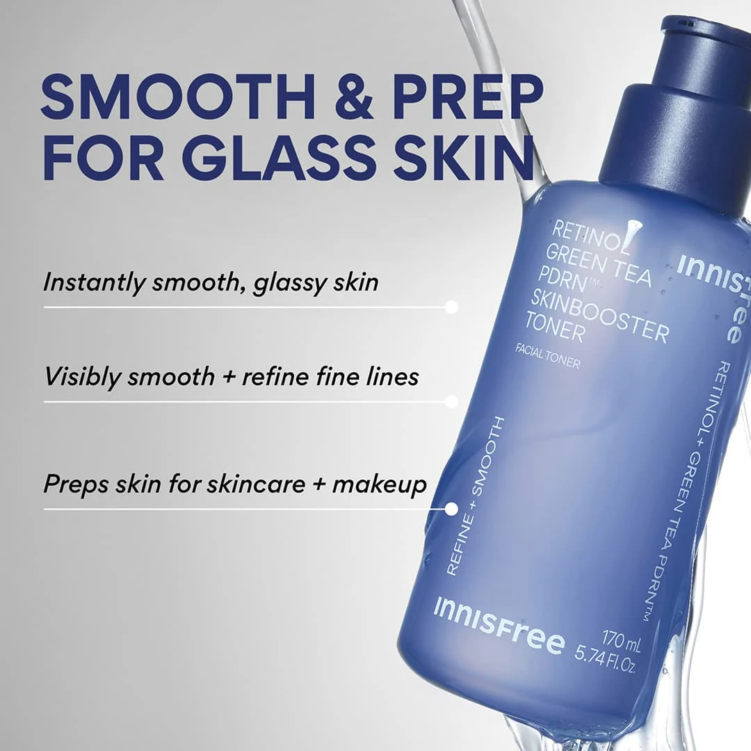 INNISFREE Retinol Green Tea PDRN Skin Booster Toner 170ml - Image 2