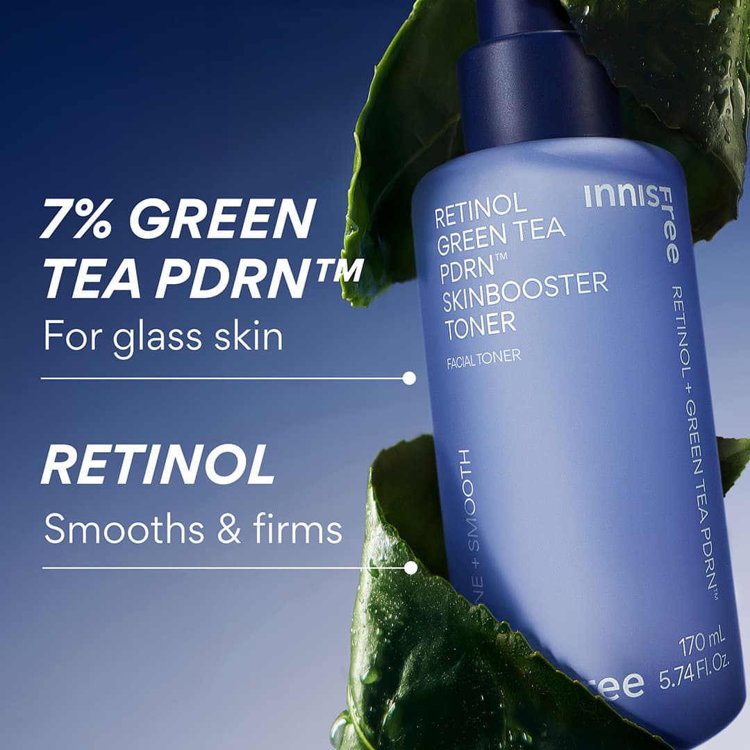 INNISFREE Retinol Green Tea PDRN Skin Booster Toner 170ml - Image 4