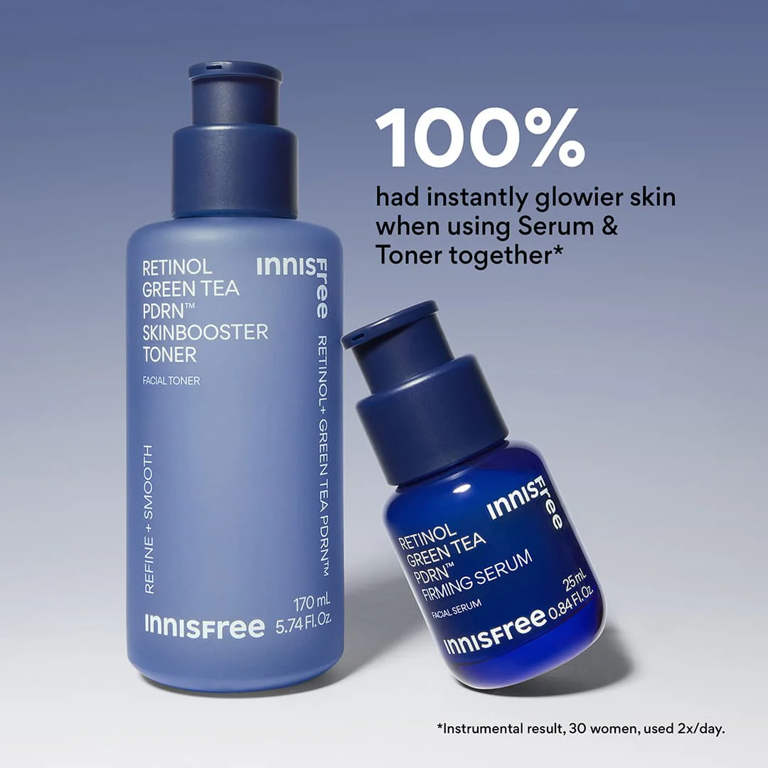 INNISFREE Retinol Green Tea PDRN Skin Booster Toner 170ml - Image 6