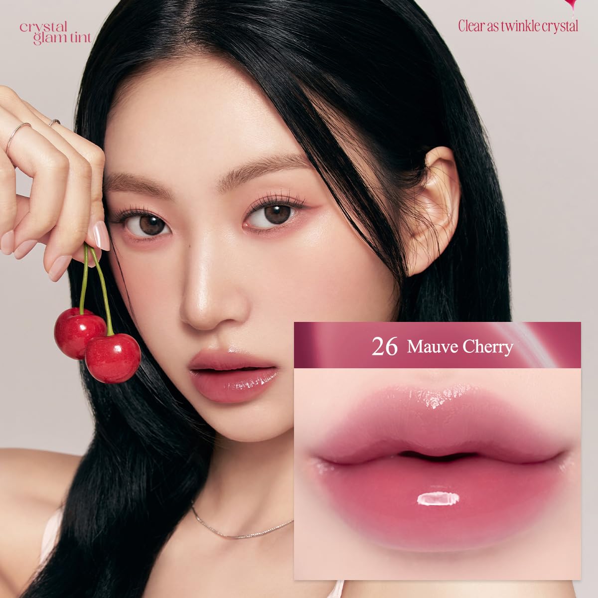 CLIO Crystal Glam Tint #26 Mauve Cherry - Image 2