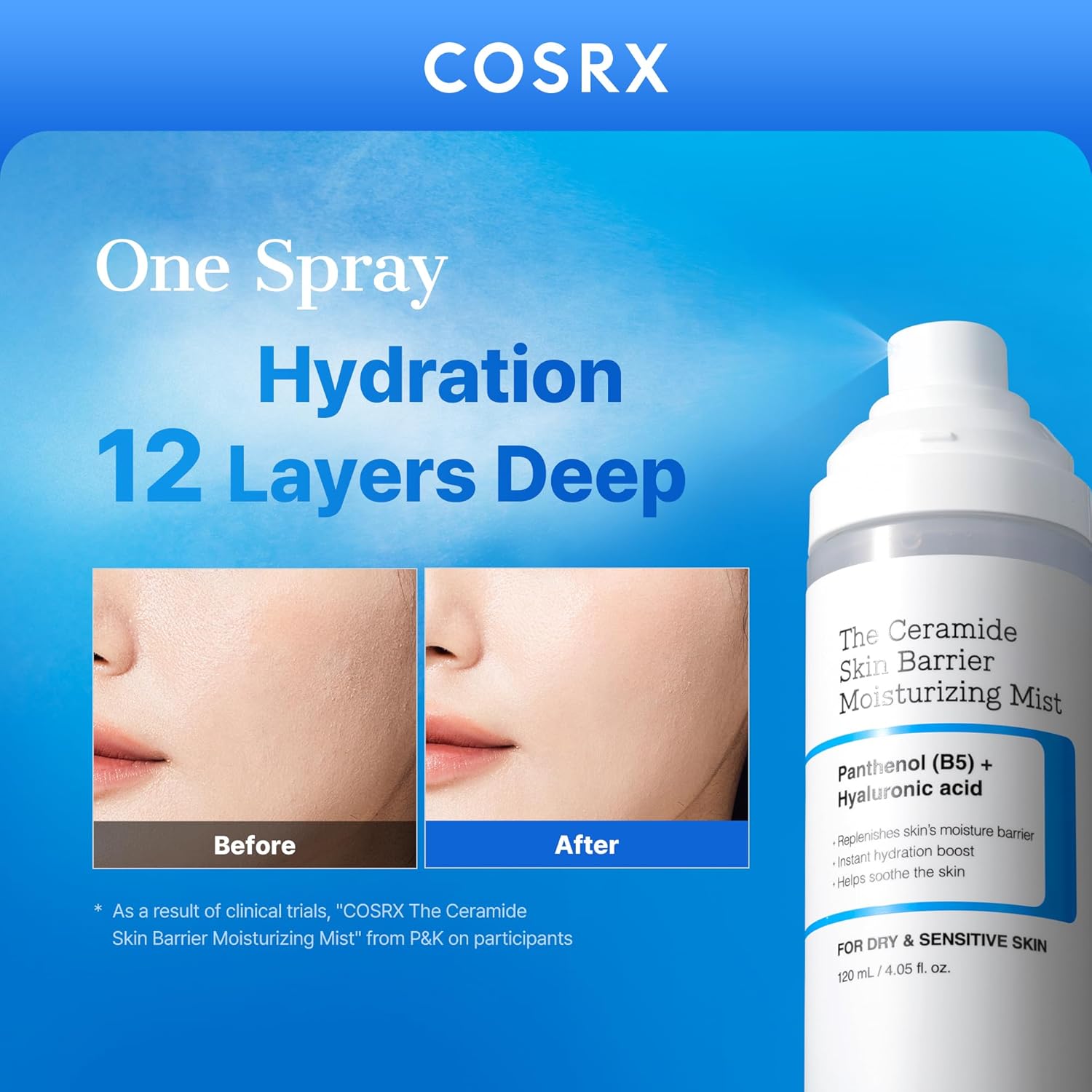 COSRX The Ceramide Skin Barrier Moisturizing Mist 120ml - Image 2