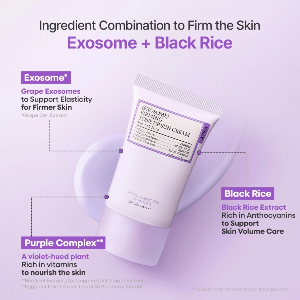 FULLY Exosome Firming Tone Up Sun Cream 50ml - Image 4