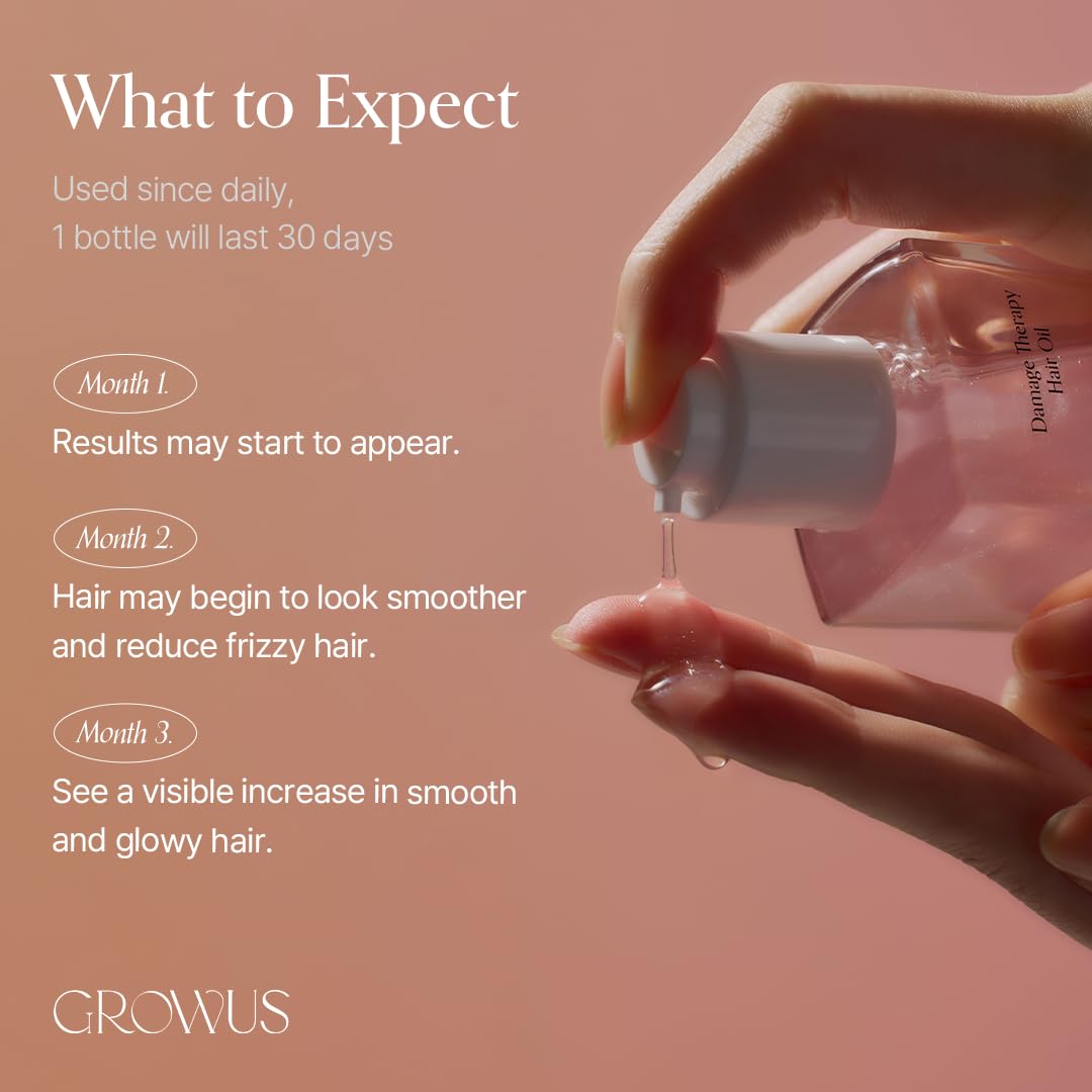 GROWUS Damage Therapy Hair Oil 65ml - Image 5