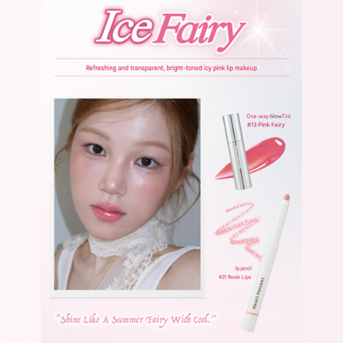HEART PERCENT Dote On Mood Lip Pencil Over Lip Set #Ice Fairy - Image 3