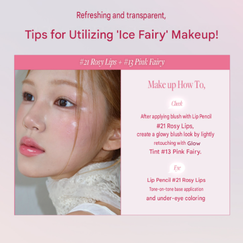 HEART PERCENT Dote On Mood Lip Pencil Over Lip Set #Ice Fairy - Image 5