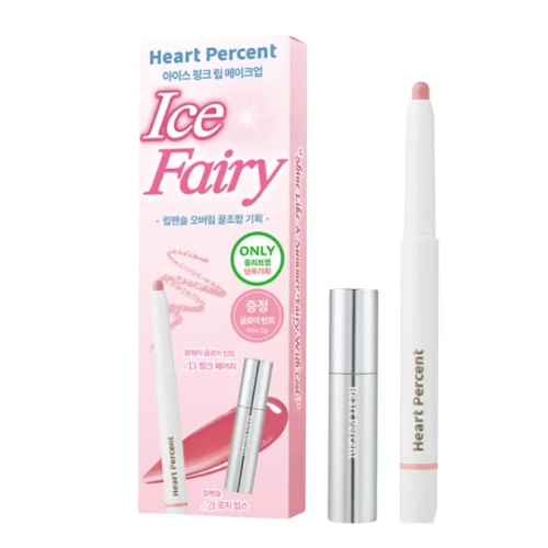 HEART PERCENT Dote On Mood Lip Pencil Over Lip Set #Ice Fairy