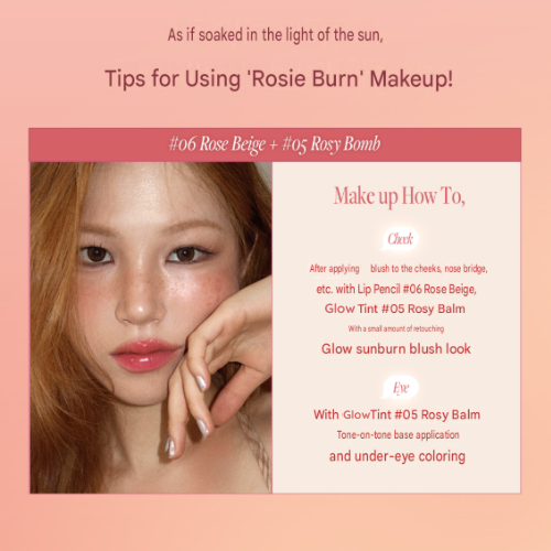 HEART PERCENT Dote On Mood Lip Pencil Over Lip Set #Rosy Burn - Image 5