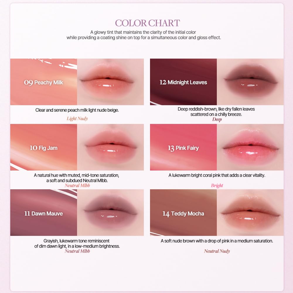 HEART PERCENT Dote On Mood One Way Glowy Tint #02 Pale Mauve - Image 4