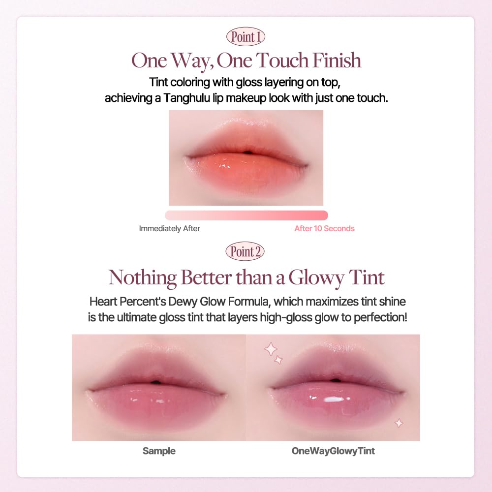 HEART PERCENT Dote On Mood One Way Glowy Tint #02 Pale Mauve - Image 6
