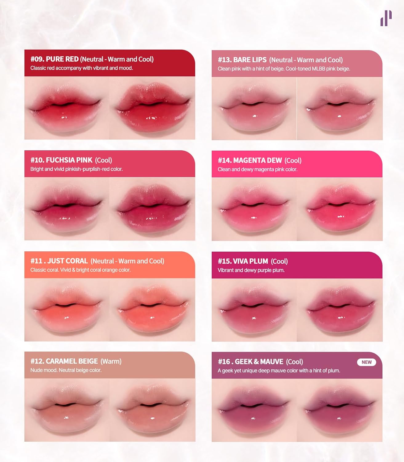 HEART PERCENT Dote On Mood Pure Glow Tint #13 Bare Lips - Image 7
