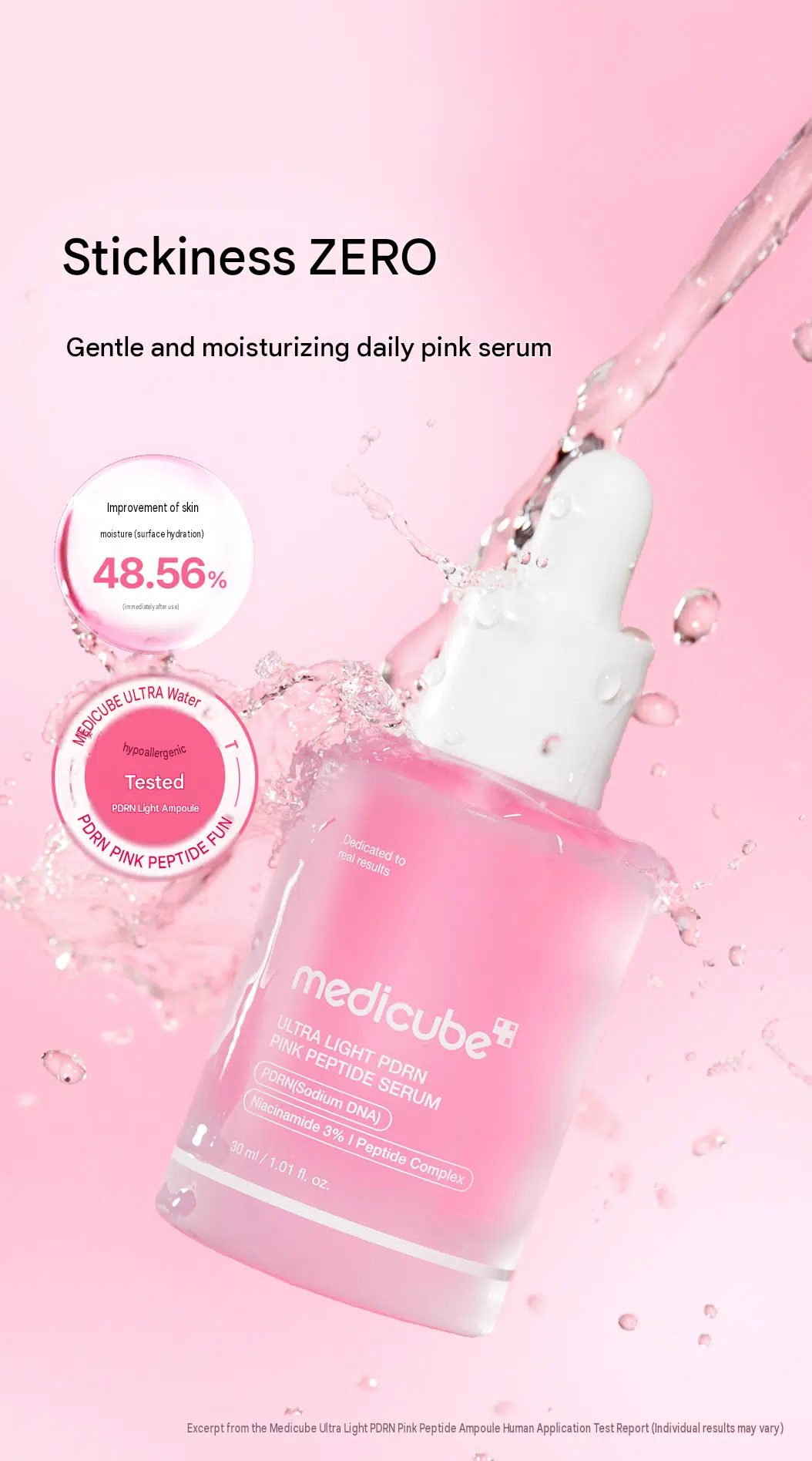 MEDICUBE Ultra Light PDRN Pink Peptide Serum 30ml - Image 6