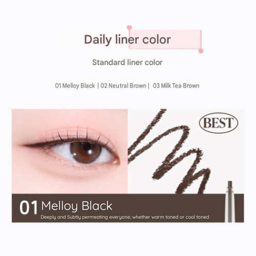 PERIPERA Speedy Pencil Liner #01 Melloy Black - Image 7