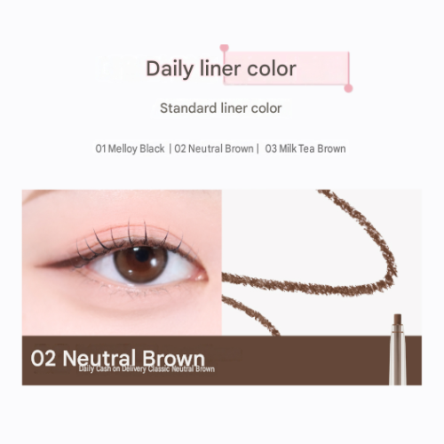PERIPERA Speedy Pencil Liner #02 Neutral brown - Image 7