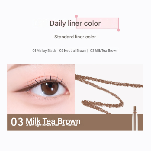 PERIPERA Speedy Pencil Liner #03 Milk Tea Brown - Image 7