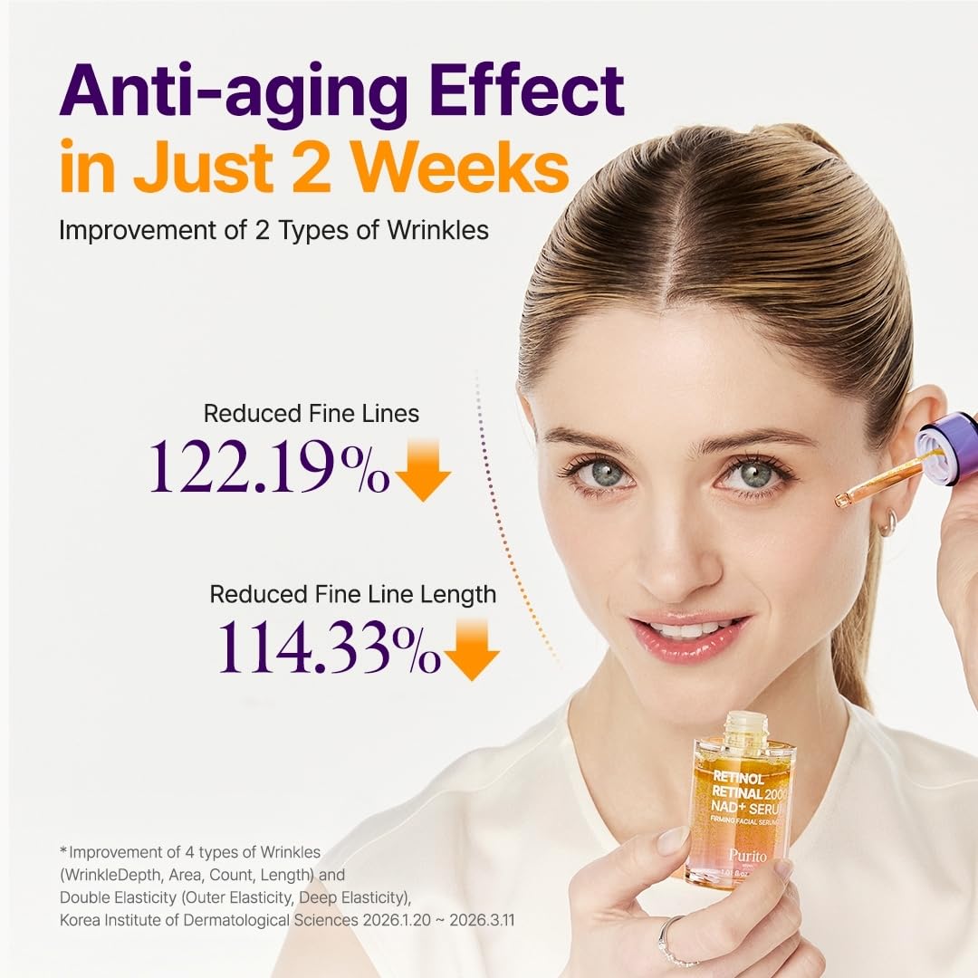 PURITO Retinol Retinal 2000 NAD+ Serum 30ml - Image 5