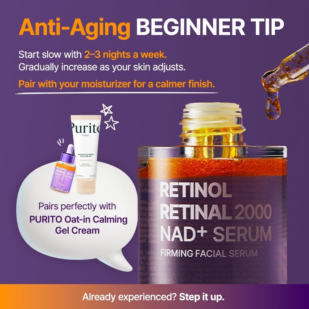 PURITO Retinol Retinal 2000 NAD+ Serum 30ml - Image 7