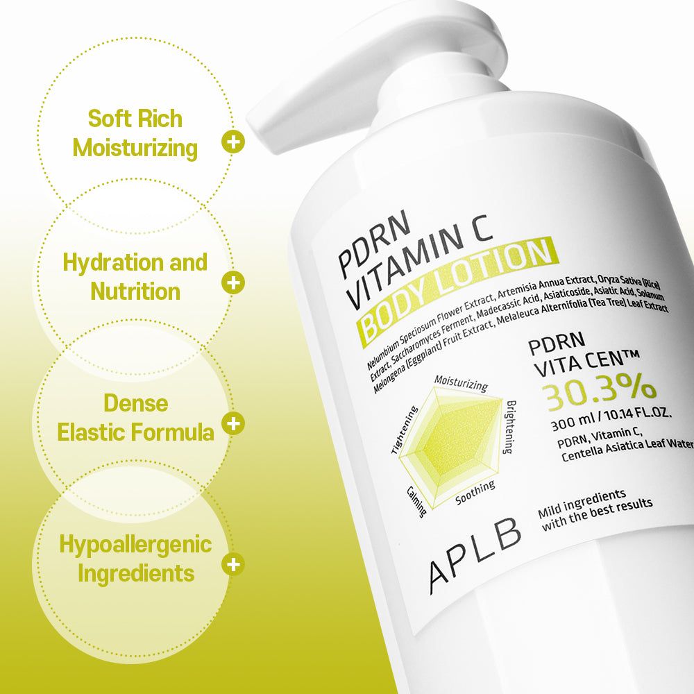 APLB PDRN Vitamin C Body Lotion 300ml - Image 7