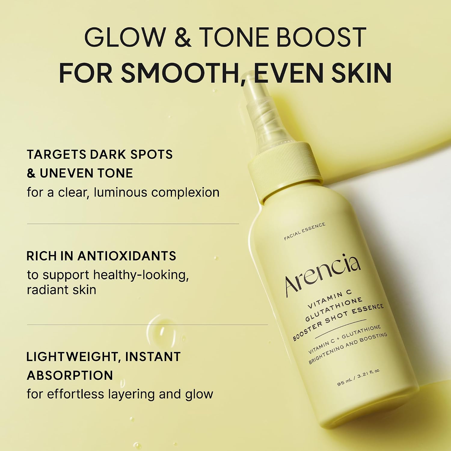 ARENCIA Vitamin C Glutathione Booster Shot Essence 95ml - Image 4