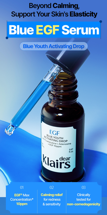 DEAR KLAIRS EGF Blue Youth Activating Drop 50ml - Image 3