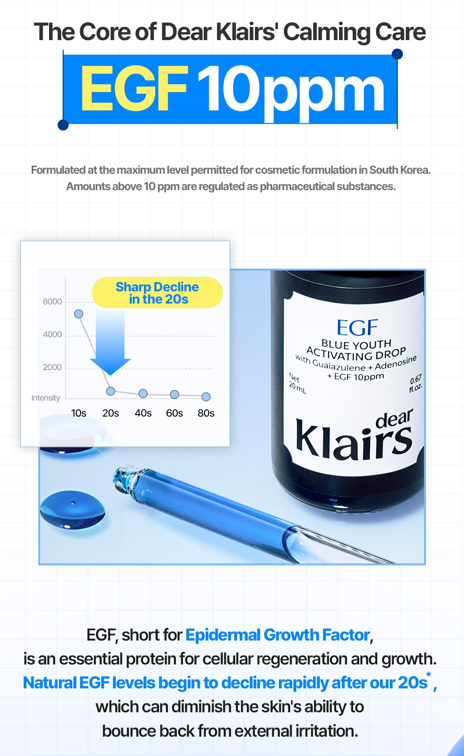 DEAR KLAIRS EGF Blue Youth Activating Drop 50ml - Image 8