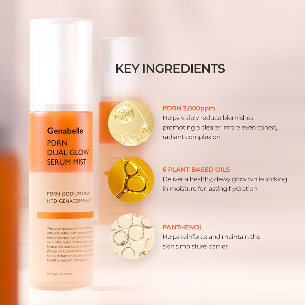 GENABELLE PDRN Dual Glow Serum Mist 100ml - Image 4