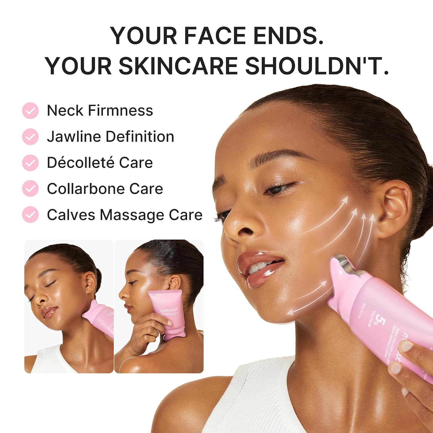 MEDICUBE PDRN Collagen Gua Sha Neck Wrinkle Cream 90g - Image 5