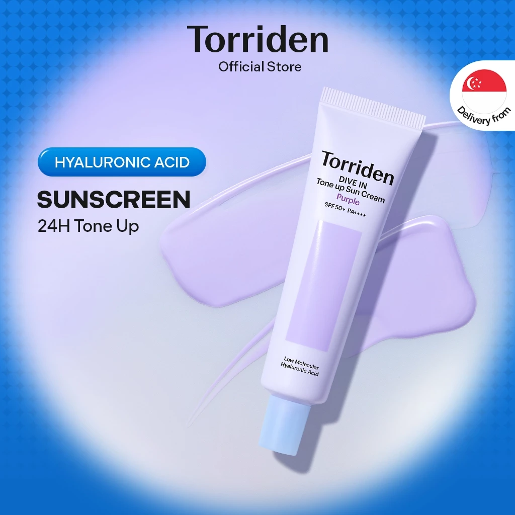 TORRIDEN Dive-In Tone Up Sun Cream Purple 60ml - Image 2