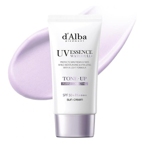 D'ALBA Waterfull Tone-up Sun Cream (Purple) Spf50+ PA++++ 50ml