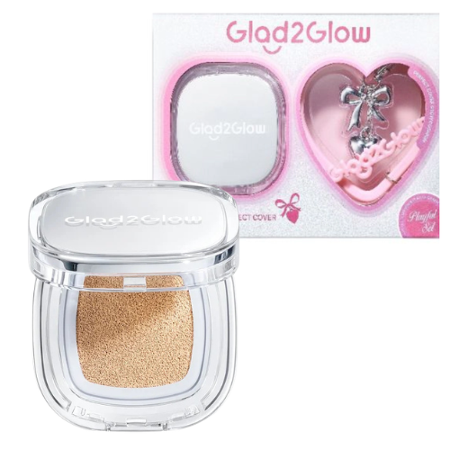 GLAD2GLOW Playful Set Perfect Cover Glow Cushion (Silver) #00 Affogato