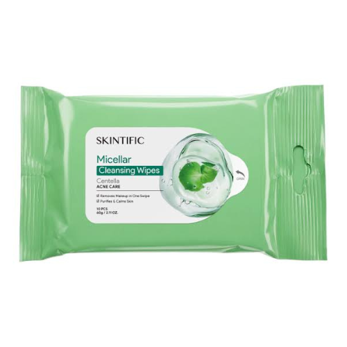 SKINTIFIC Micellar Cleansing Wipes Centella [10ea]