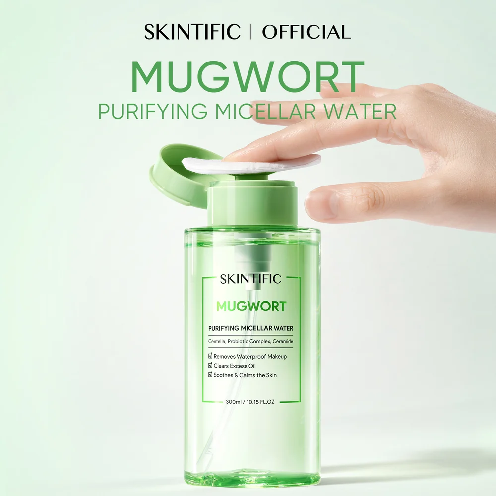 SKINTIFIC Mugwort Purifying Micellar Water 75ml - Image 4