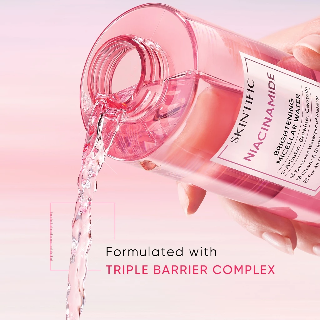 SKINTIFIC Niacinamide Brightening Micellar Water 400ml - Image 4