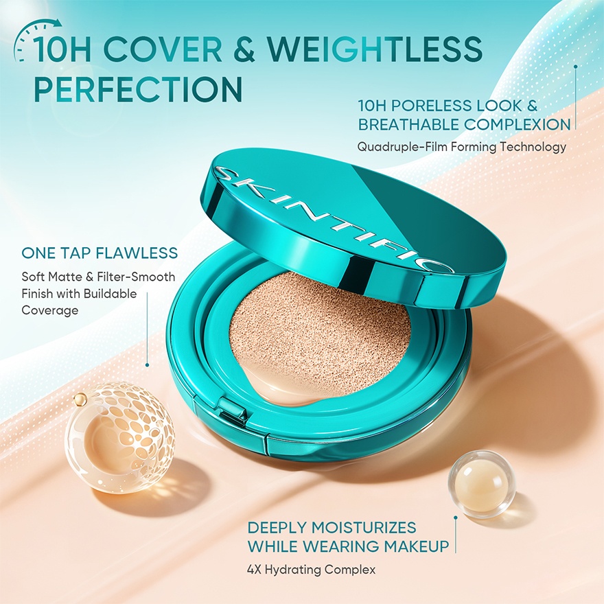 SKINTIFIC Perfect Stay Serum Matte Cushion Foundation #3NC Petal - Image 3