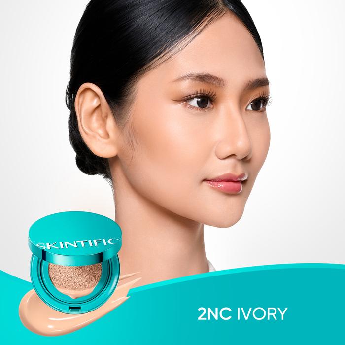 SKINTIFIC Perfect Stay Serum Matte Cushion Foundation #2NC Ivory - Image 10