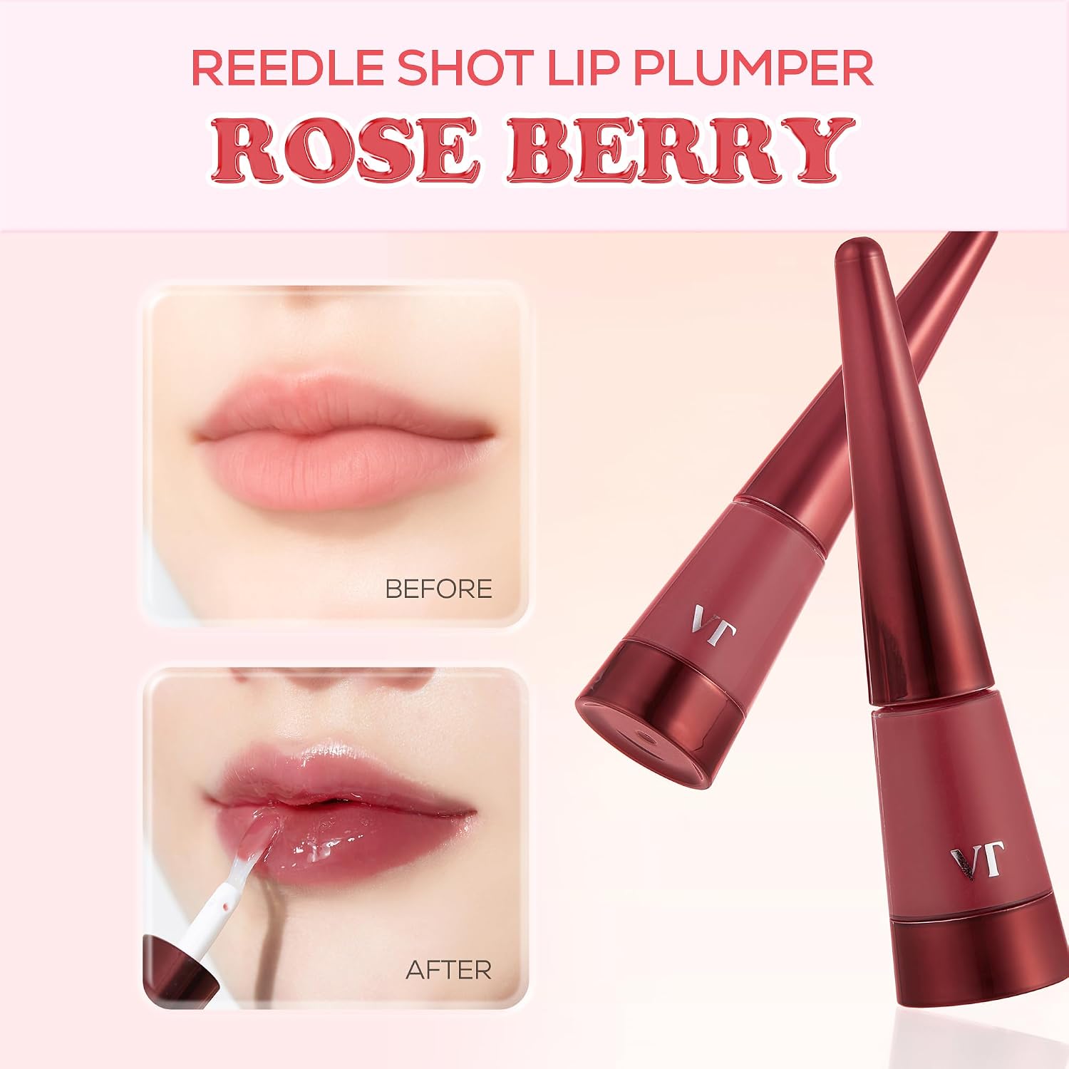 VT Reedle Shot Lip Plumper #Rose Berry - Image 2