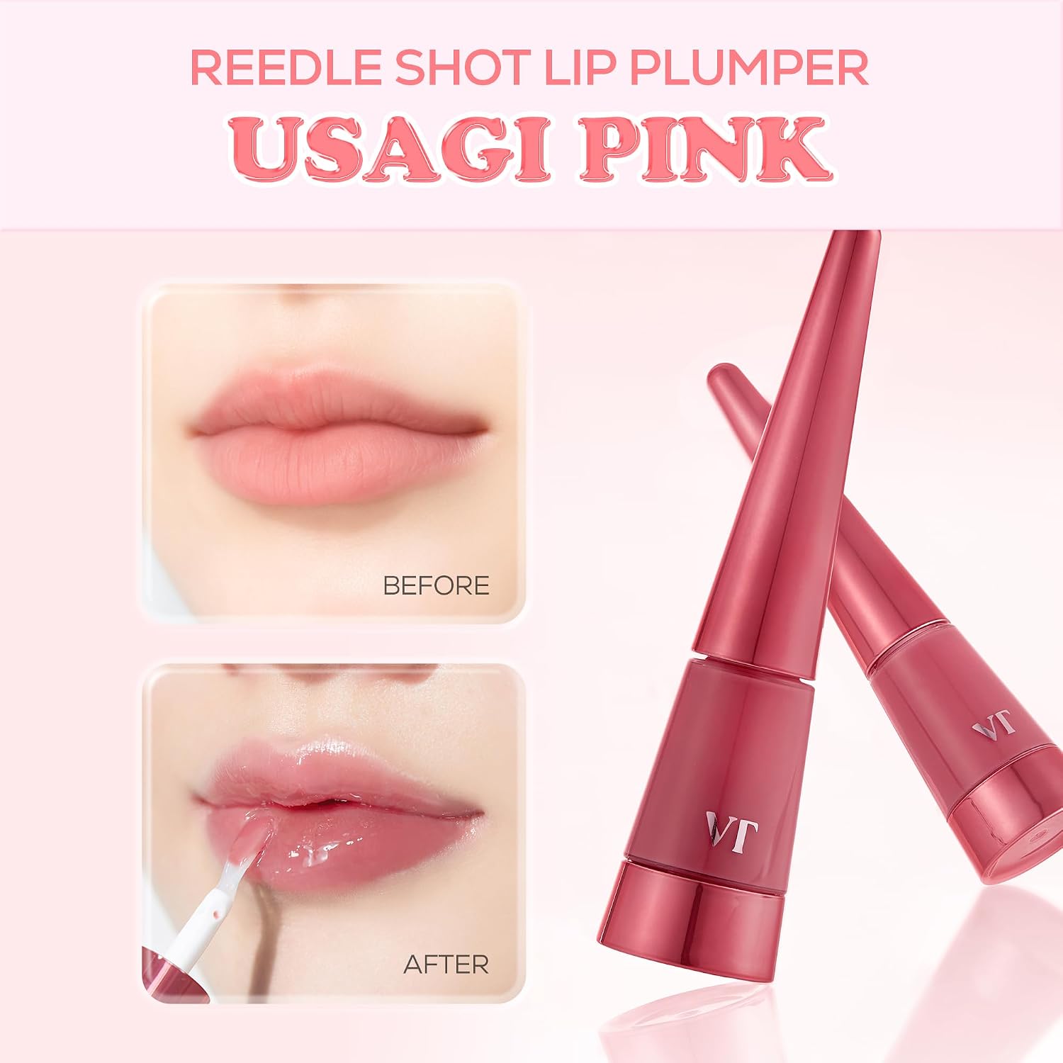 VT Reedle Shot Lip Plumper #Usagi Pink - Image 2