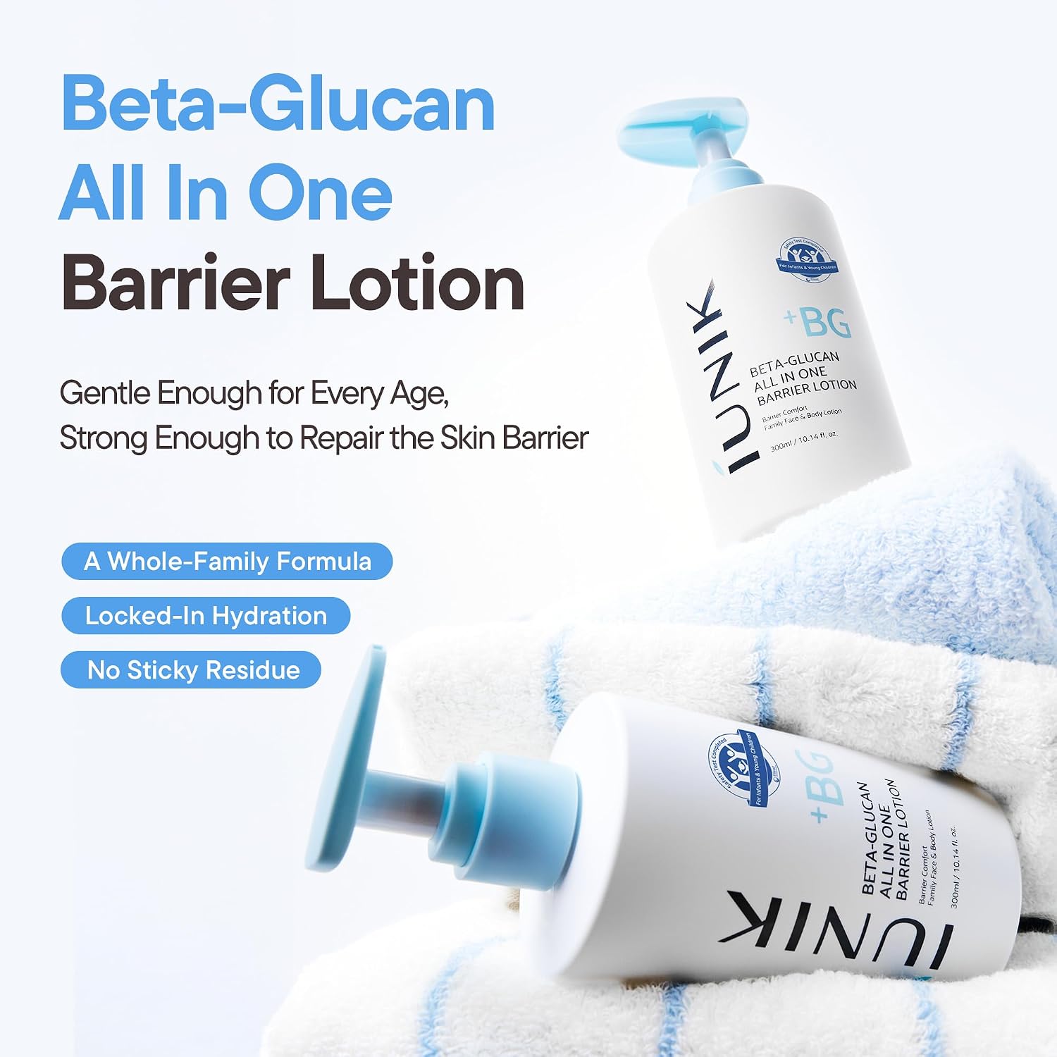 IUNIK Beta-Glucan All in One Barrier Lotion 300ml - Image 2