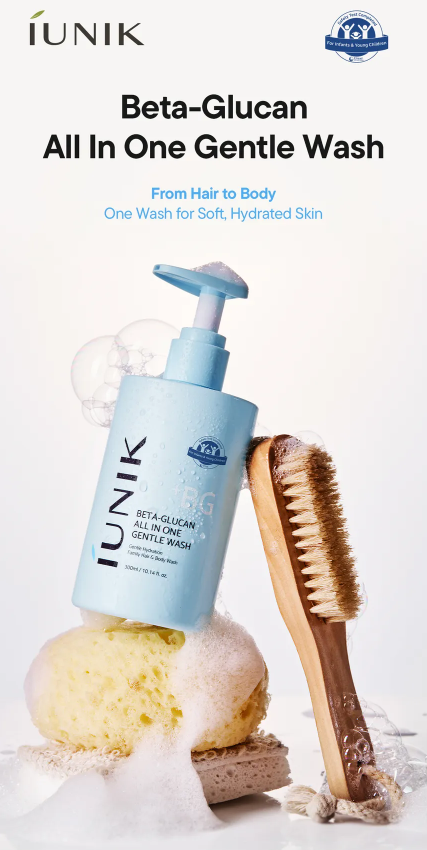 IUNIK Beta-Glucan All in One Gentle Wash 300ml - Image 2