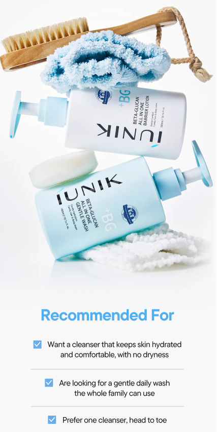 IUNIK Beta-Glucan All in One Gentle Wash 300ml - Image 9