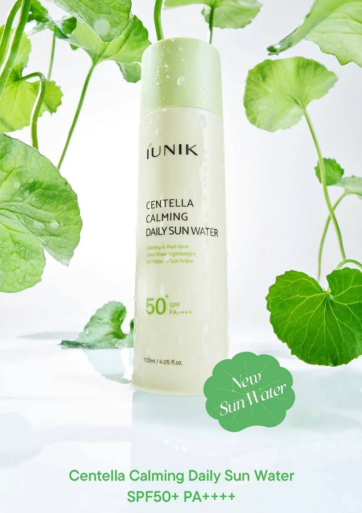 IUNIK Centella Calming Daily Sun Water 120ml - Image 2