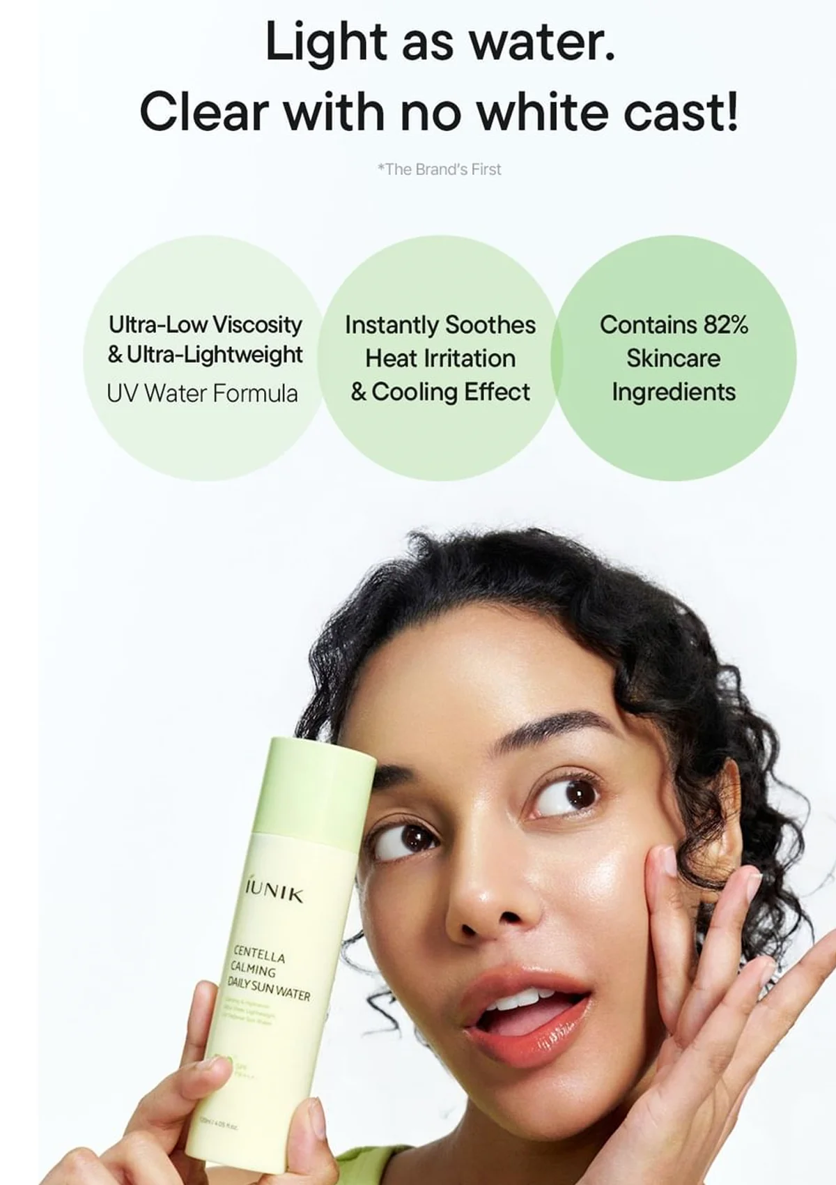 IUNIK Centella Calming Daily Sun Water 120ml - Image 3
