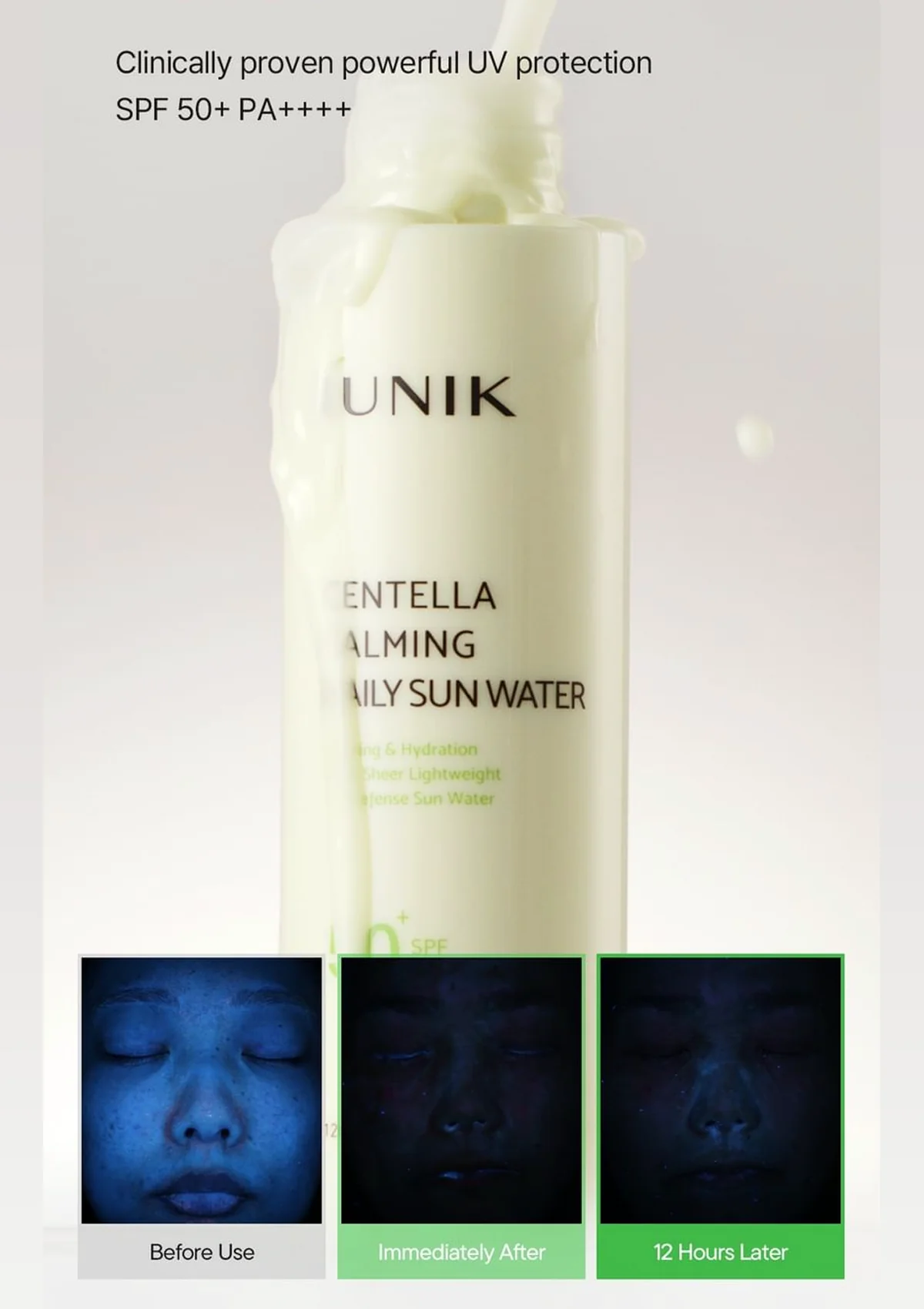 IUNIK Centella Calming Daily Sun Water 120ml - Image 5
